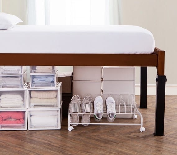 Platform bed riser helps add space