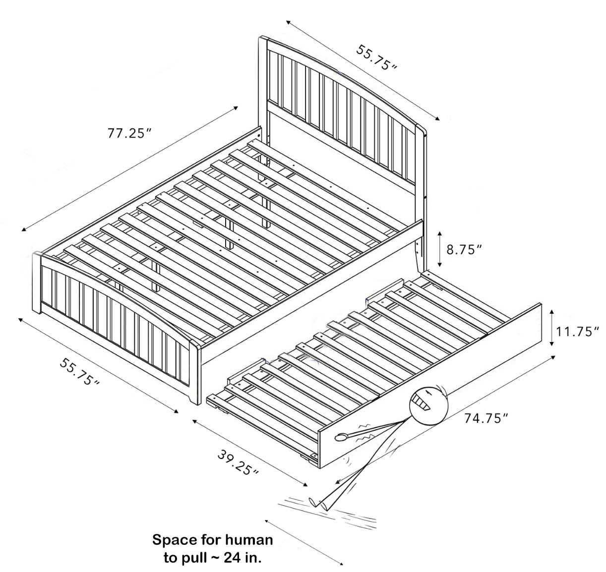 Trundle Bed Mattress Sizes, Frame Sizes, & Bedding - 5 pages of Q&A