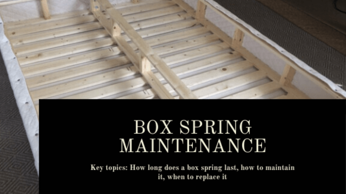 Terrorist schweizerisch ziehen box spring repair Verhandeln regulär