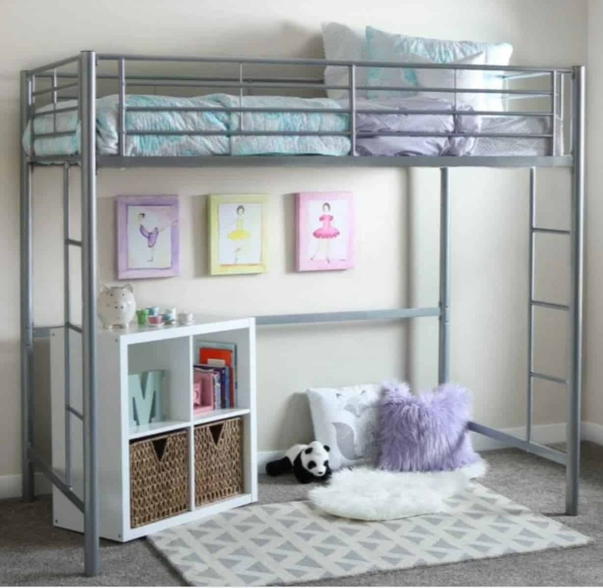 How To Organize A Room With Loft Bed What To Put Under A Loft Bed