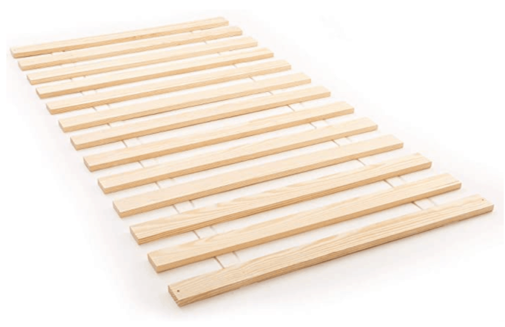 Slats are excellent bunkie board alternatives which provide ventilation and are easy to repair