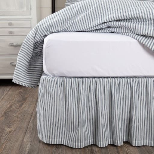 Bed skirt hacks can enable you to make a bed skirt and install it without removing the mattress.