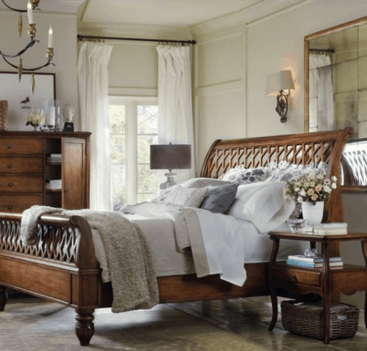 Master Bedroom Decorating Ideas With Sleigh Bed Shelly Lighting