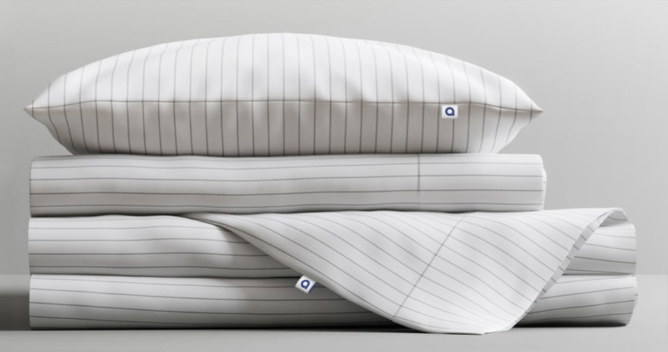 Amerisleep percale cotton bed sheet set