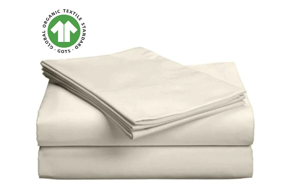 Plushbeds organic cotton sateen sheet set