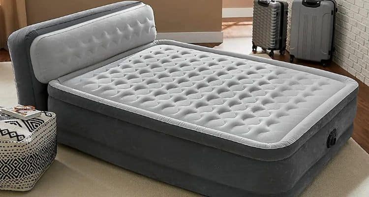 king size air mattress with headboard