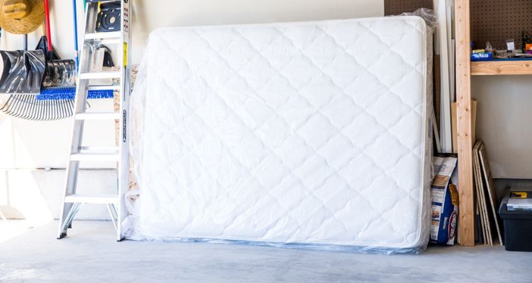 how to store a mattress in a garage