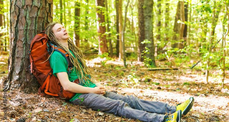 sleeping against a tree benefits