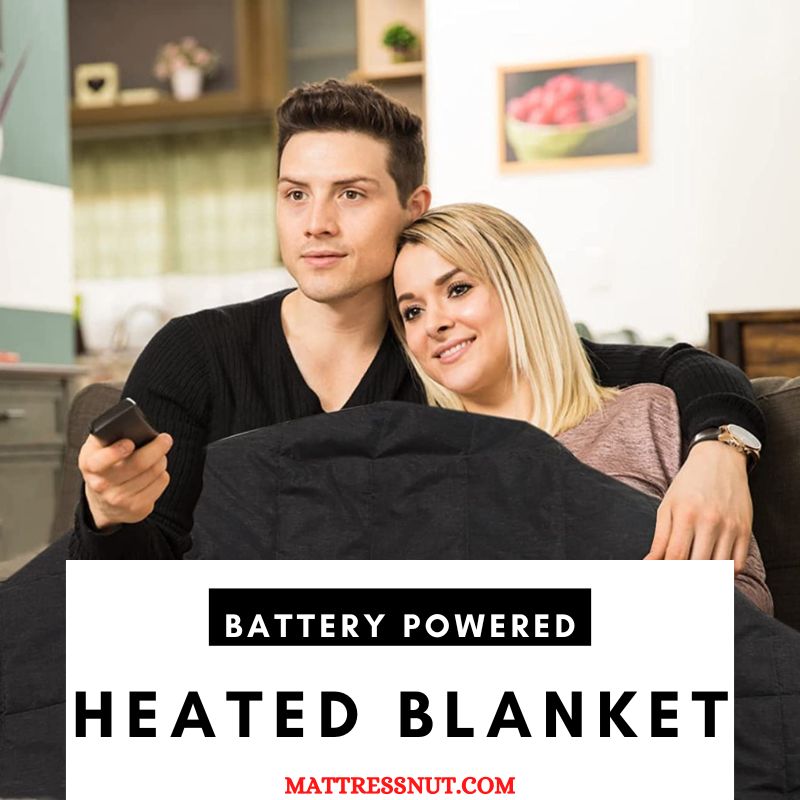 Battery powered heated blanket