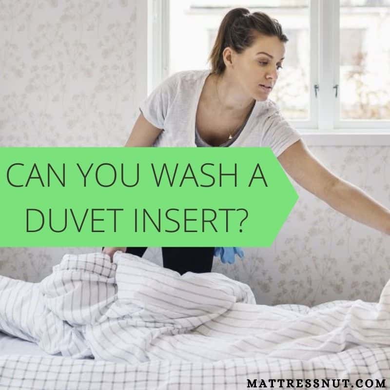 Can you wash a duvet insert