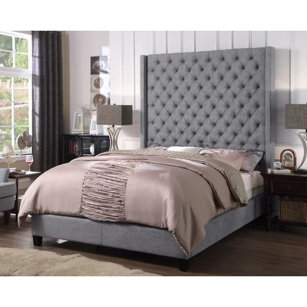 Instant Home Antonio Tufted Low Profile Bed