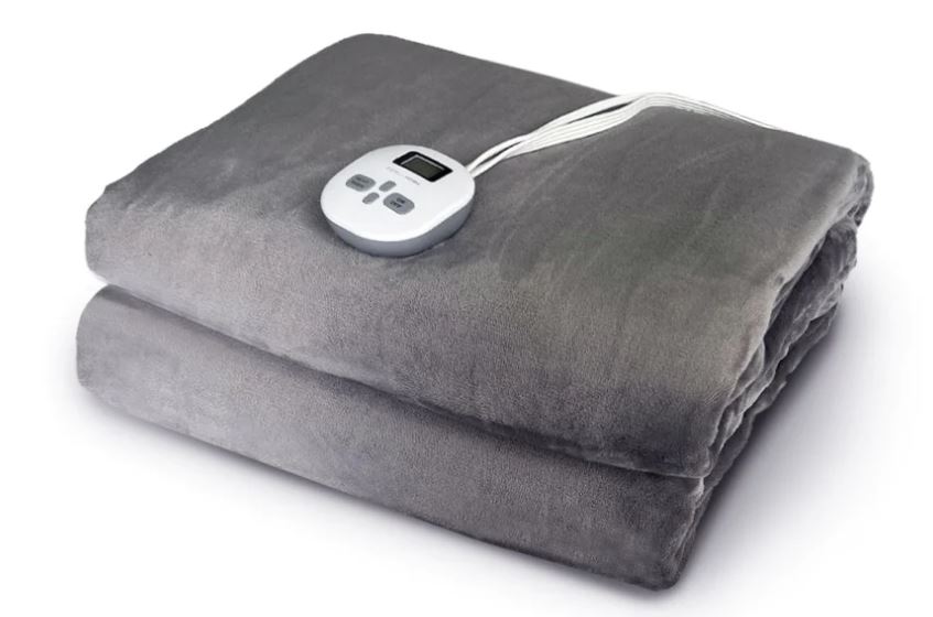 Vremi Electric Blanket - 50 x 60 inches Throw Heated Blanket with 6 Heat  and 8 Time Settings - Fleece Heating Pad with 10 feet Cord, LCD Display