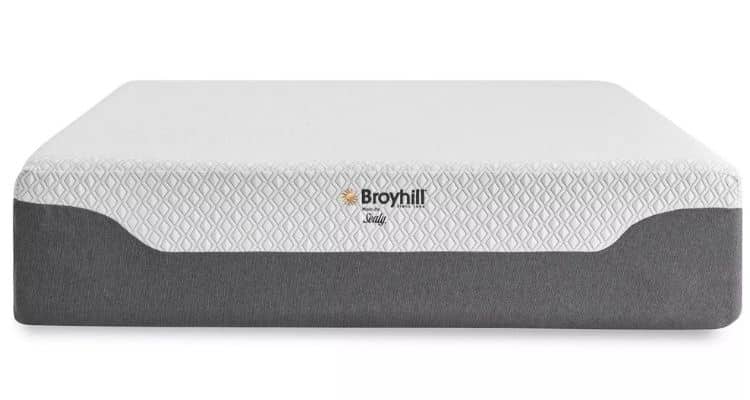broyhill 12 gel memory foam cushion firm mattress
