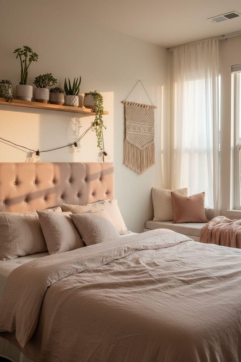 Bloxburg Bedroom Ideas - coastal teen bedroom with plants