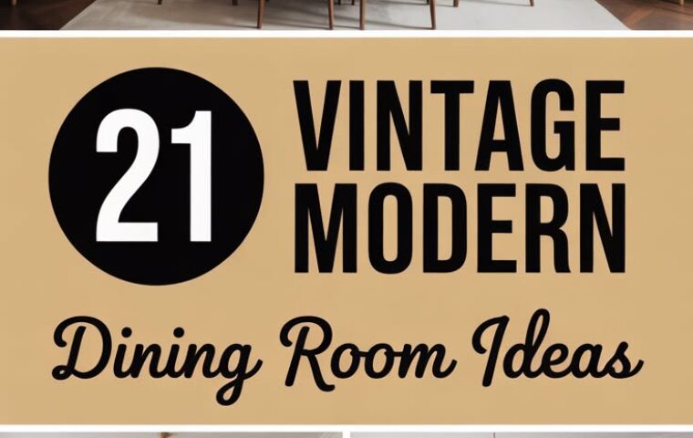 21 Stunning Vintage Modern Dining Room Ideas (I love the number 7)