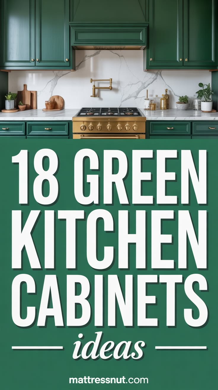 18Green Kitchen Cabinets-ideas2