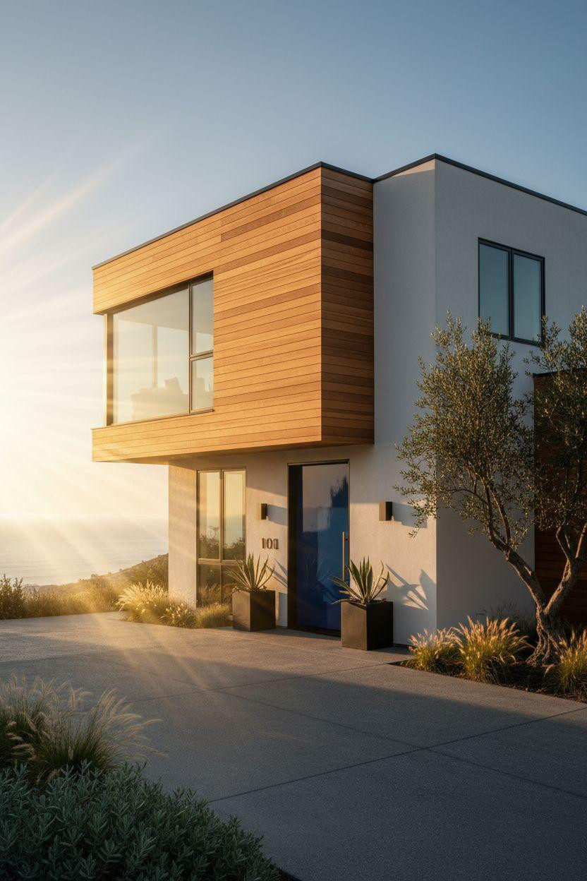 Bloxburg House Ideas Exterior - bold coastal mansion