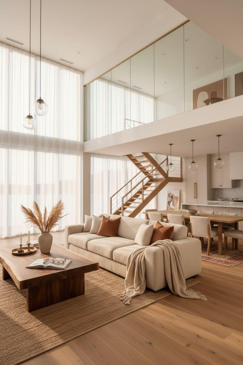 Bloxburg House Layouts - lakeside home with floating stairs