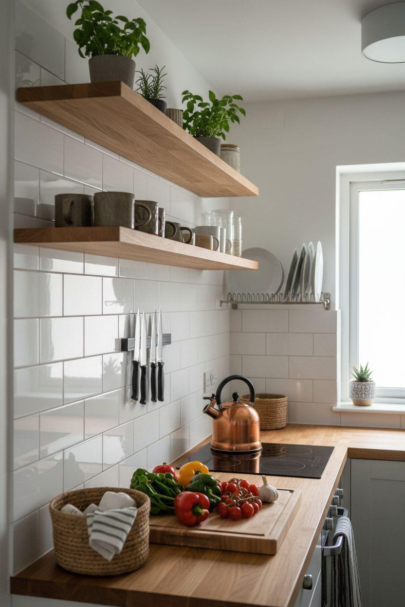 Tiny Kitchen Ideas - studio kitchen with compact induction cooktop