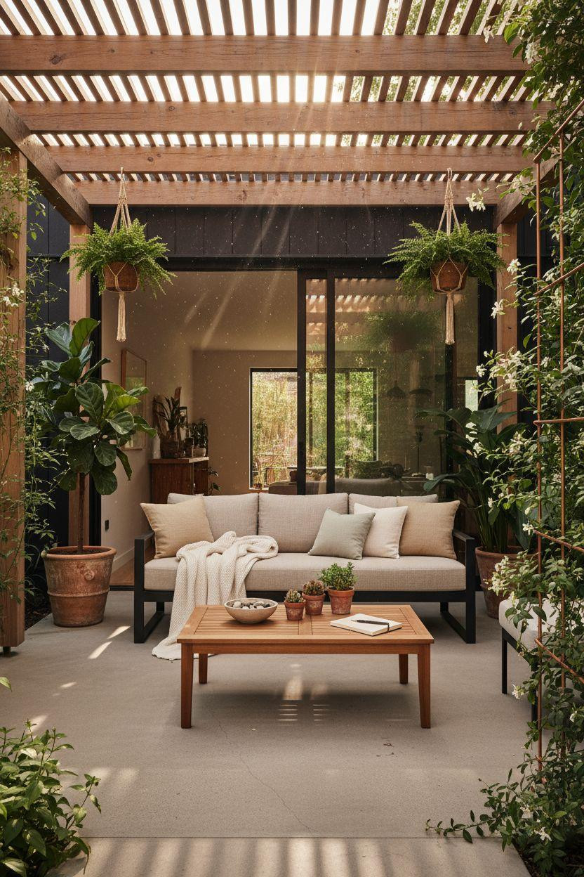 Covered Patio Ideas - Scandinavian minimalist design