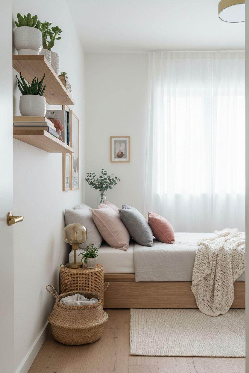 Cozy Teen Bedroom Ideas - renovated small bedroom with wooden accents