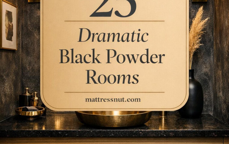 25 Dramatic Black Powder Room Ideas to Transform Your Space