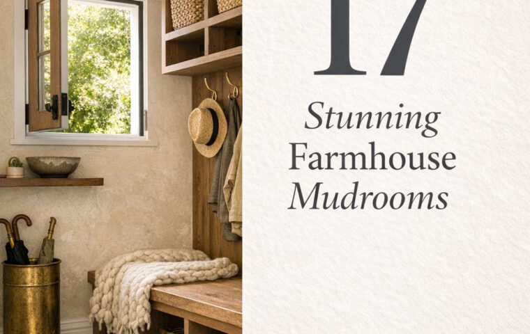 17 Stunning Mudroom Ideas for Farmhouse Entryways