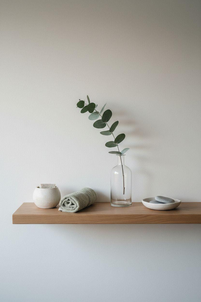 Bathroom Shelf Ideas - minimalist bathroom shelf