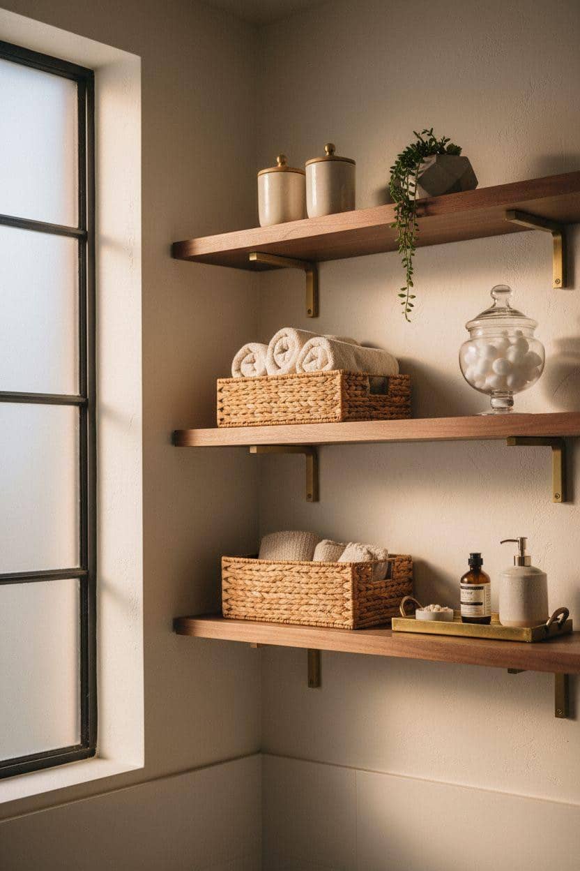 Bathroom Shelf Ideas - bathroom storage solutions