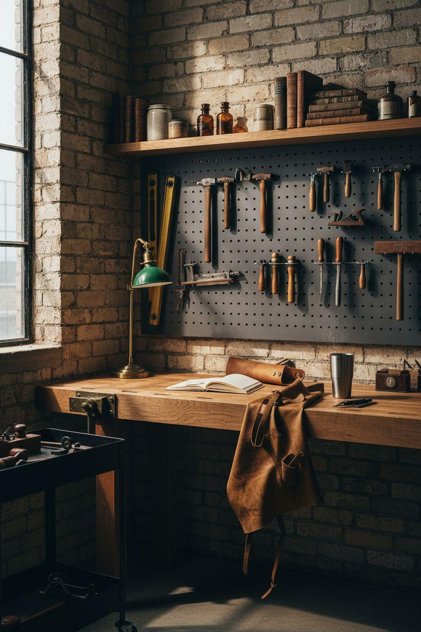 Garage Workshop Layout in small space