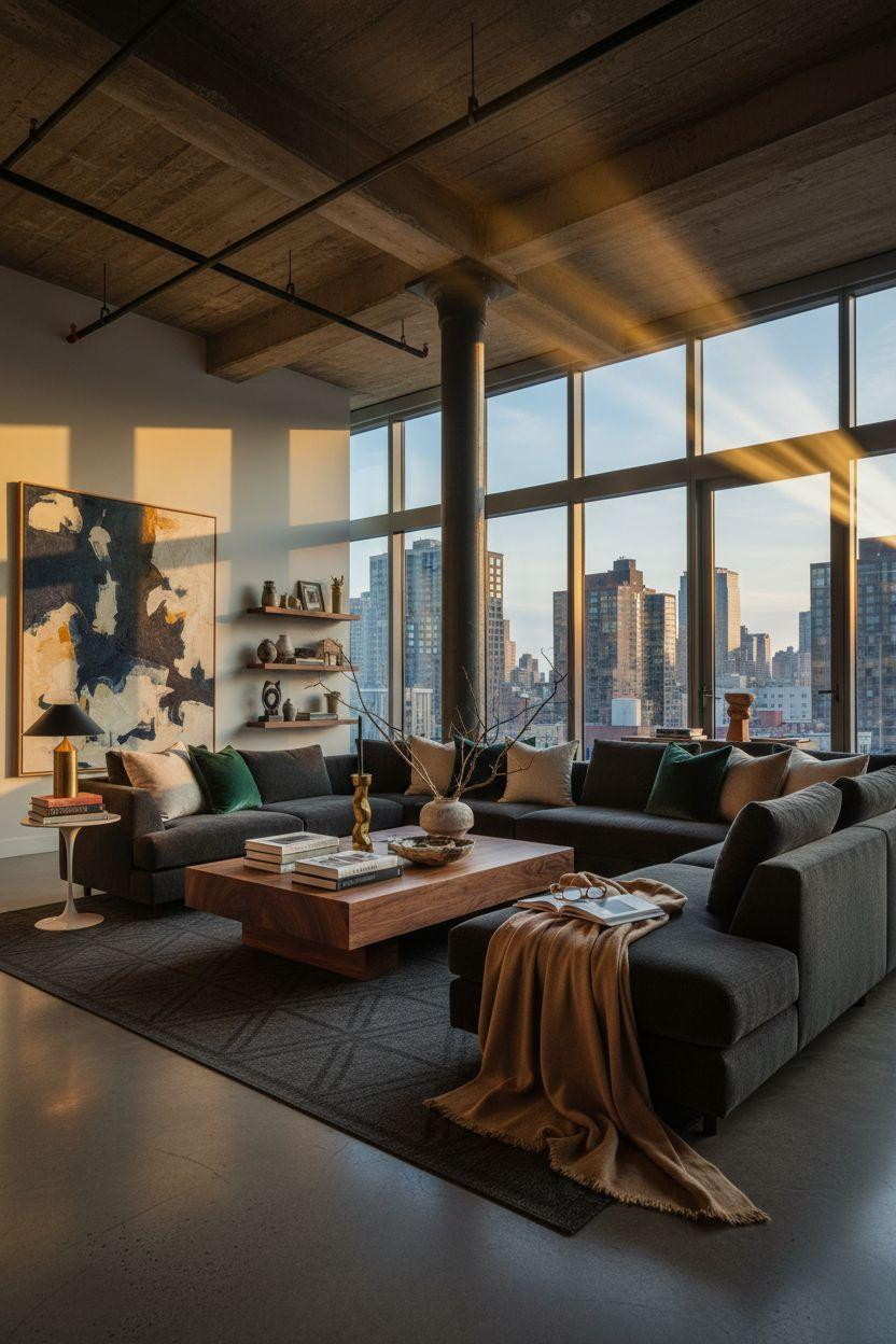 Penthouse Apartment - dramatic double height living space