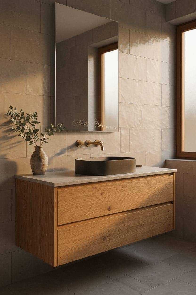 Bathroom Shelf Ideas - luxury spa vanity