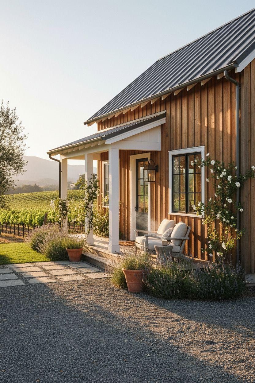 Modern Cottage Homes - farmhouse cottage in wine country
