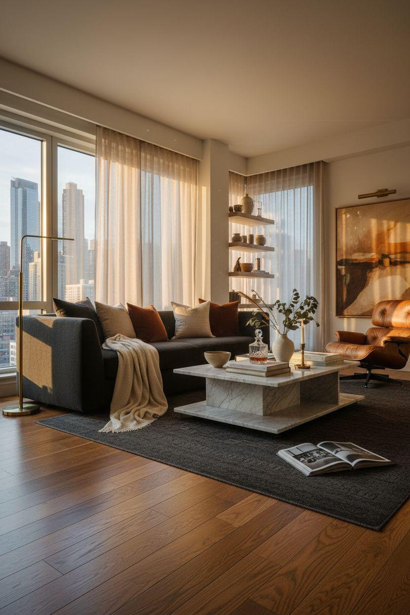 New York City Apartment - pre-war apartment with reclaimed oak floors