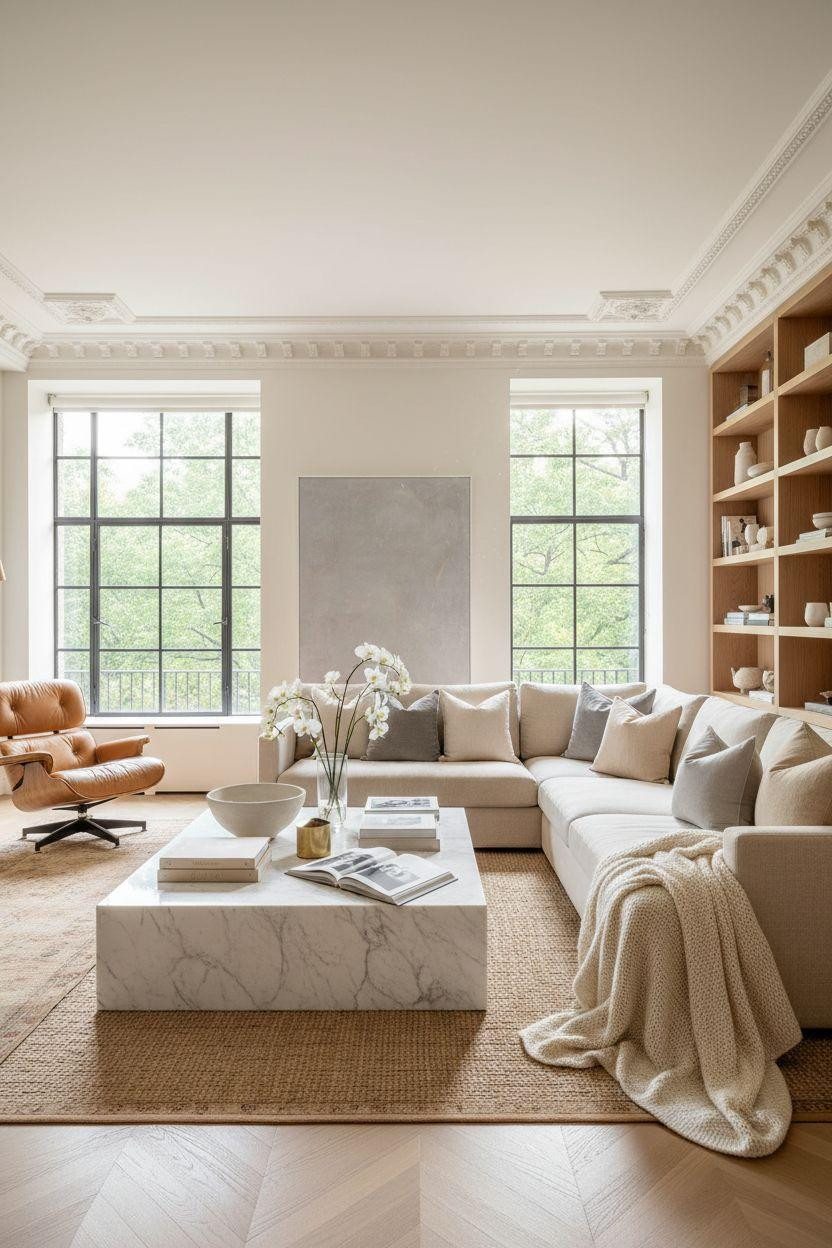 New York City Apartment - bright apartment with crown molding and oak floors