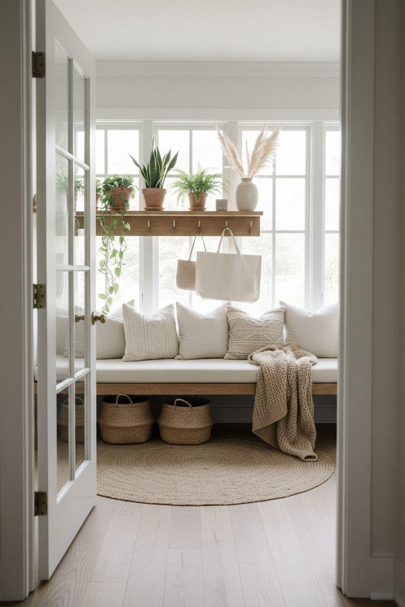 Small sunroom ideas for enclosed front entry with storage