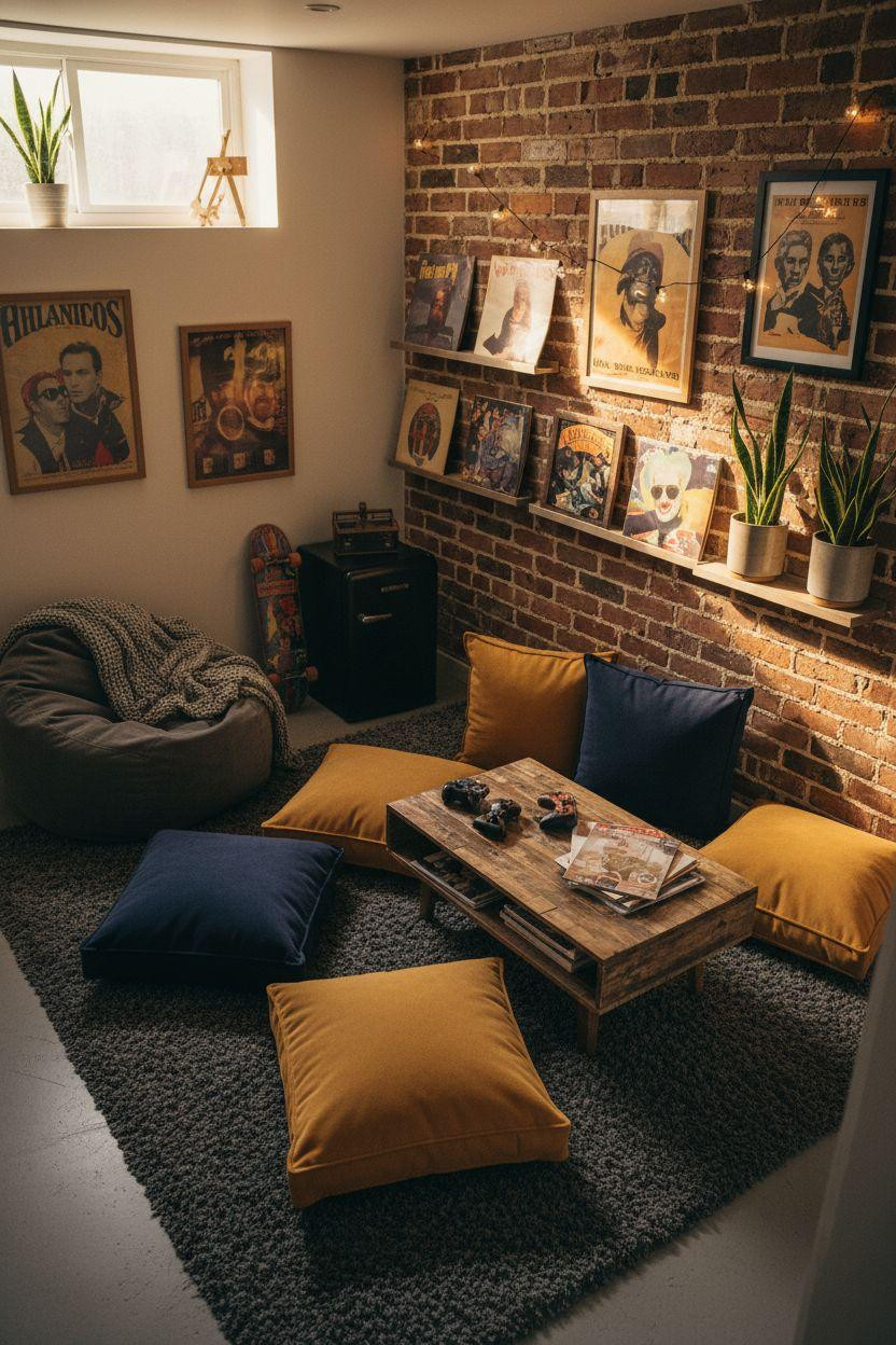 Hangout Room Ideas Teen Lounge Ideas - small teen room with layered textures