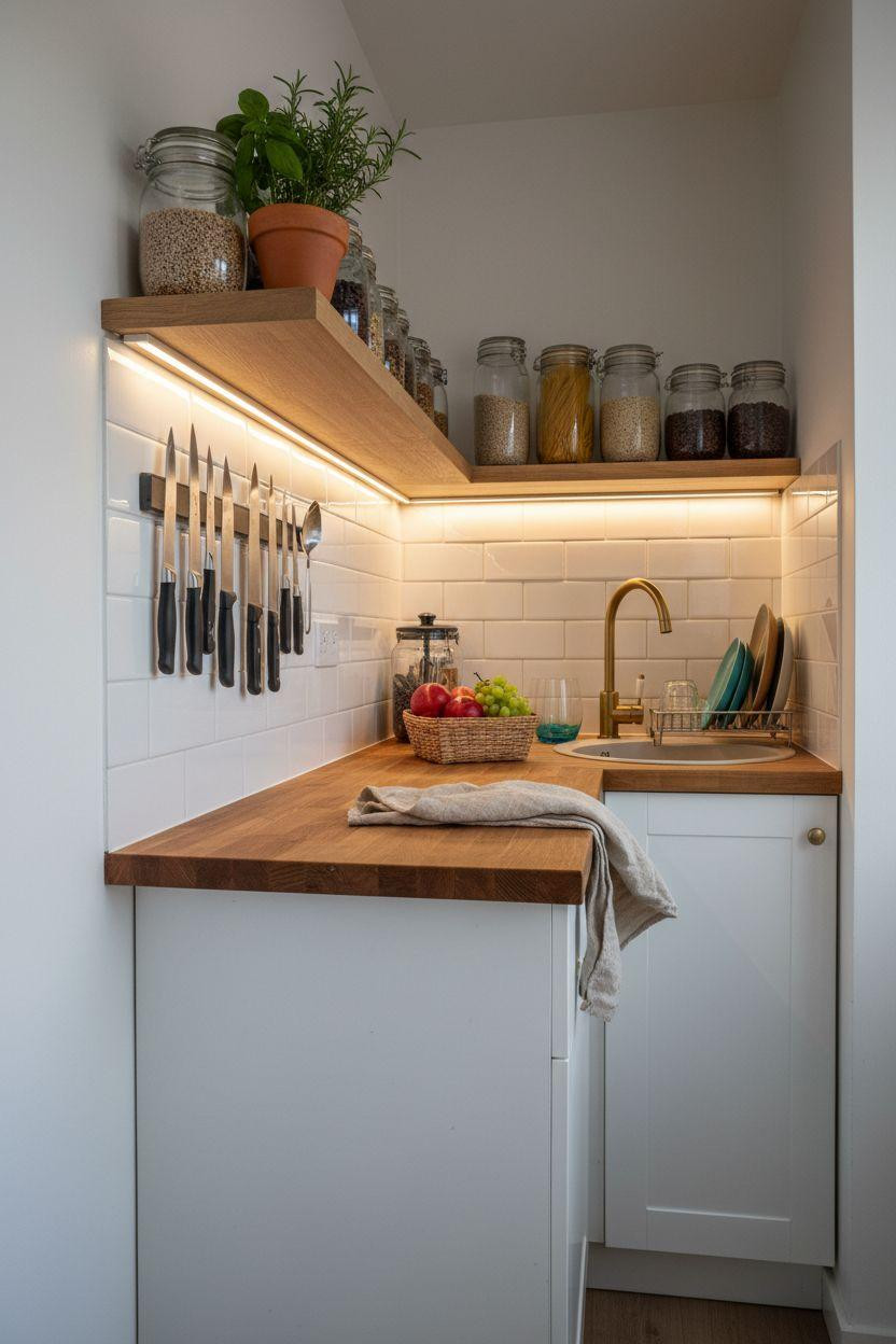 tiny kitchen ideas on a budget in repurposed closet
