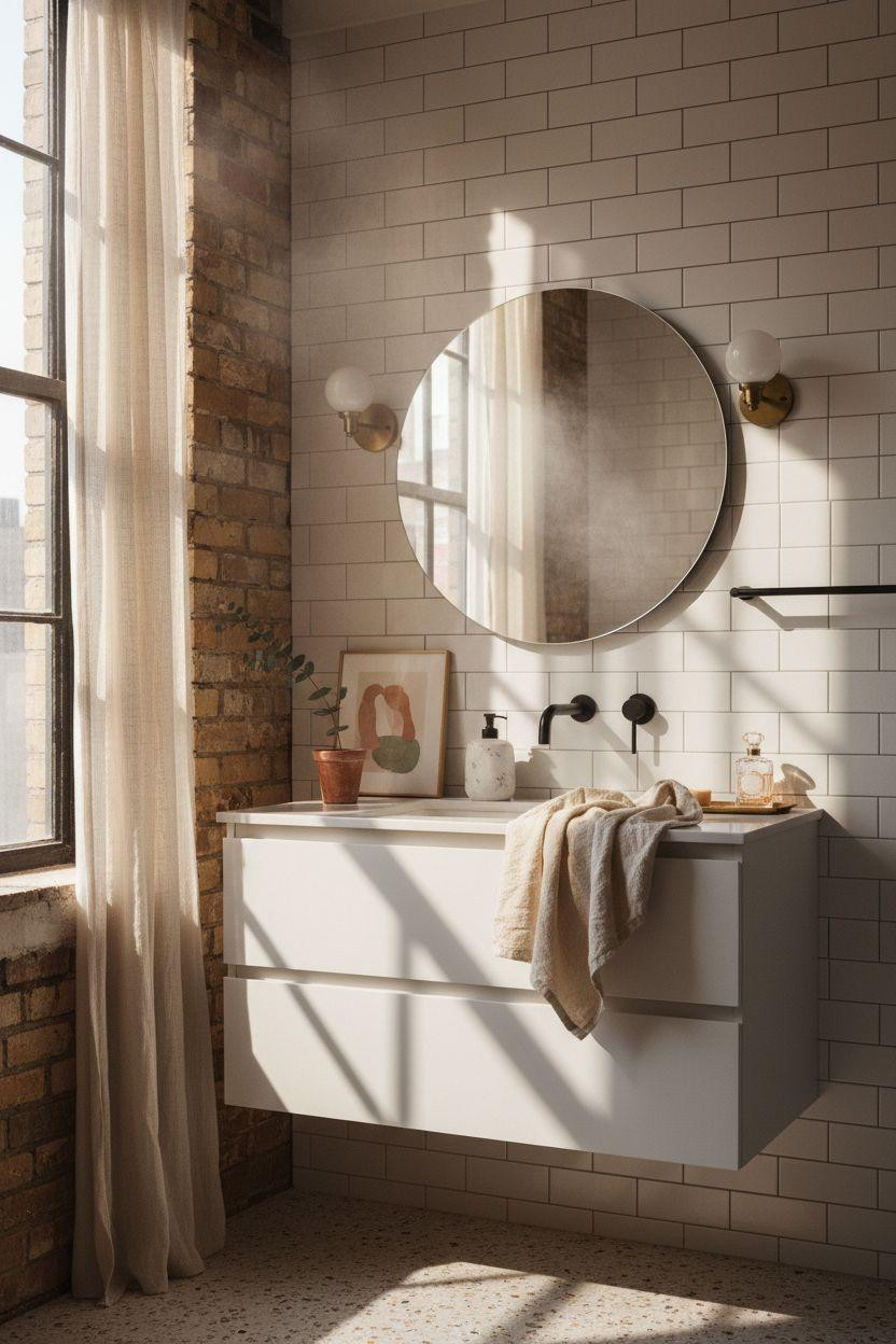 Vibey Bathroom showcasing modern design and clean lines