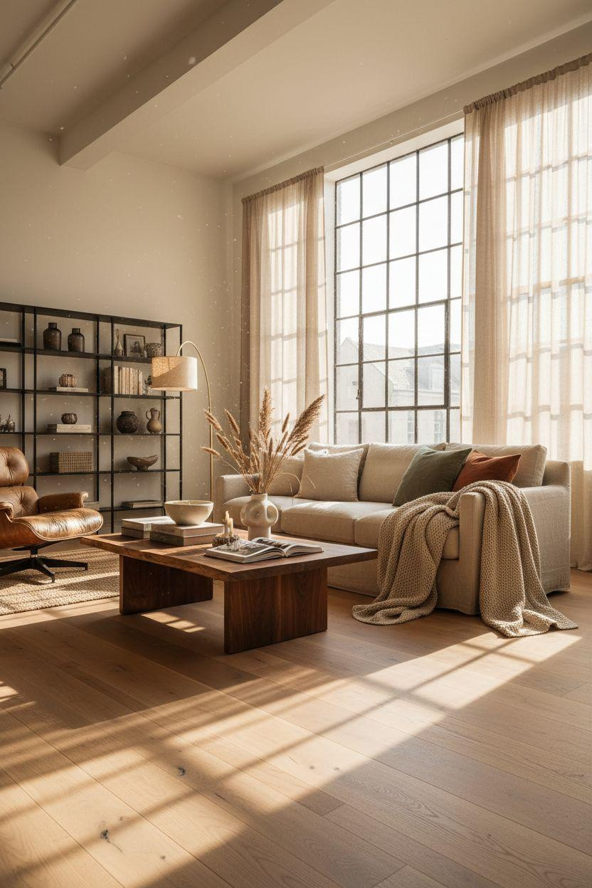 White Oak Hardwood Floors in warehouse conversion