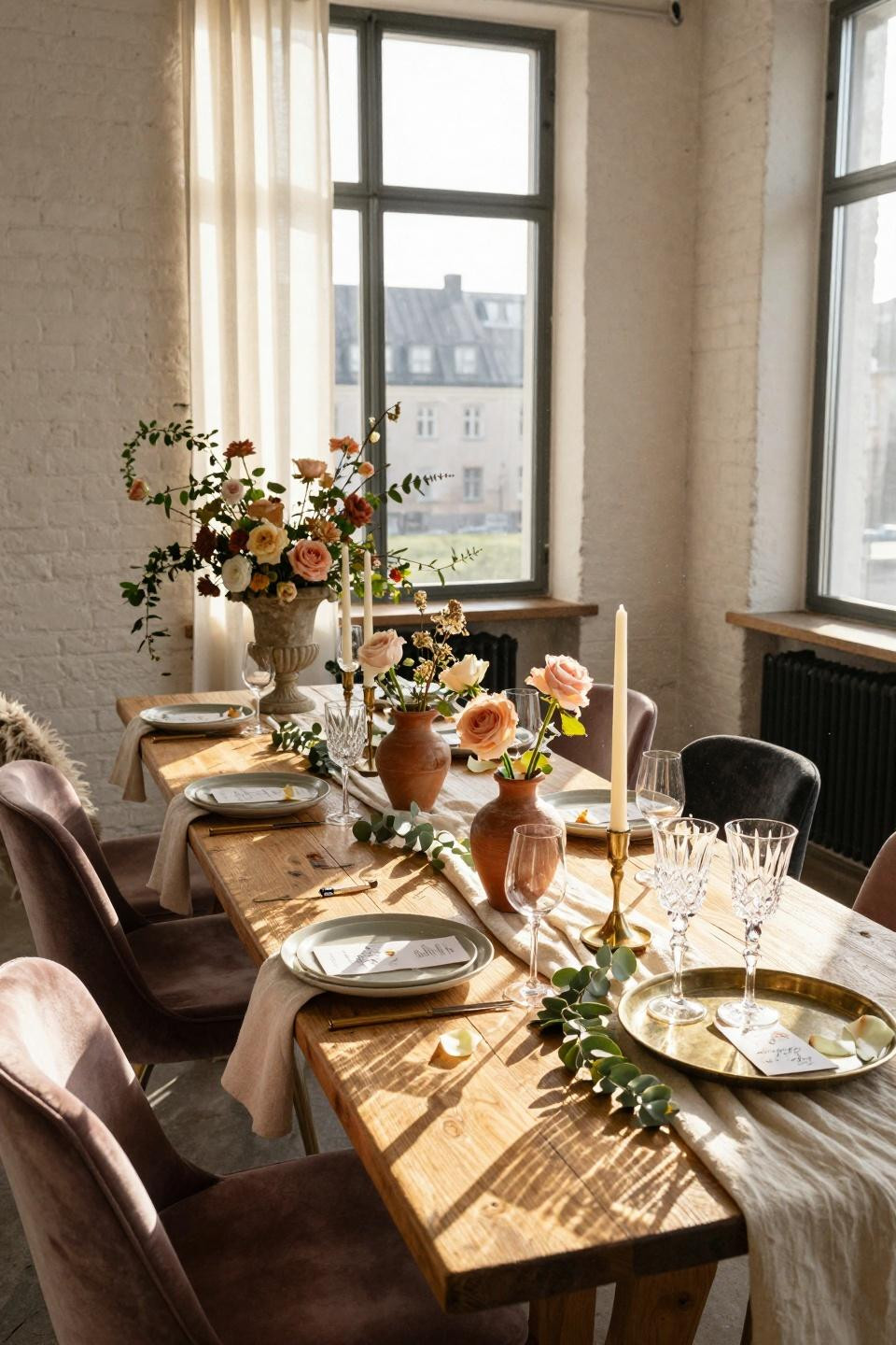 couples shower ideas - coed wedding shower celebration tablescape