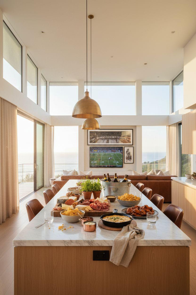Super Bowl food - coastal Malibu tailgate spread