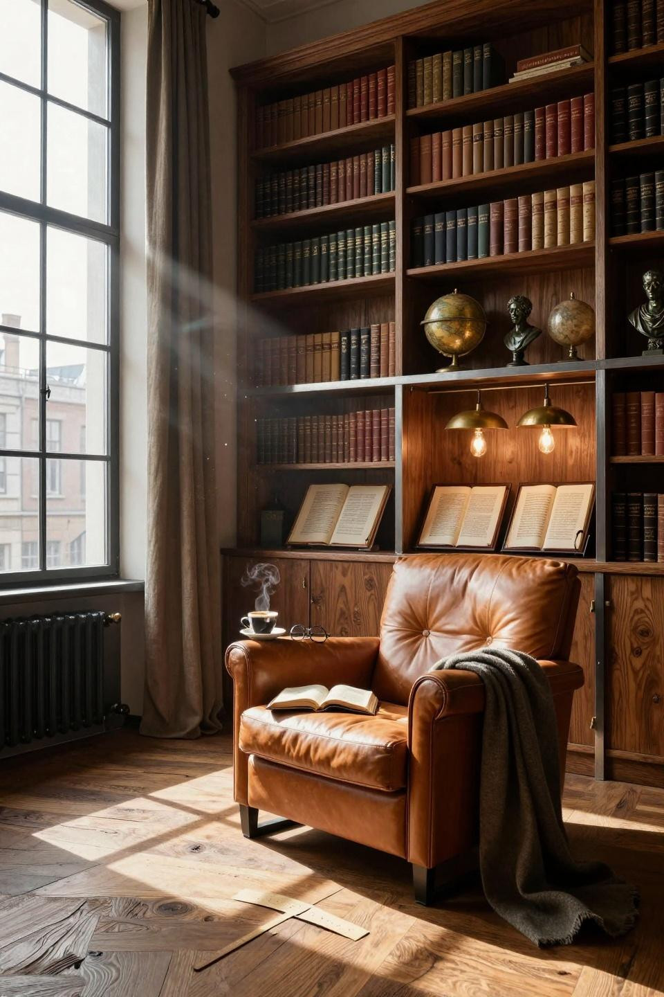 black history month door decoration in industrial loft library
