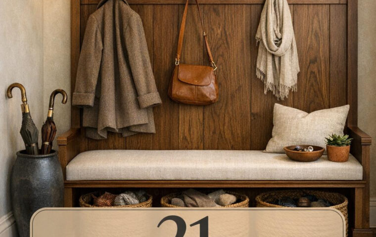 21 Functional Hall Tree Entryway Ideas for Your Home