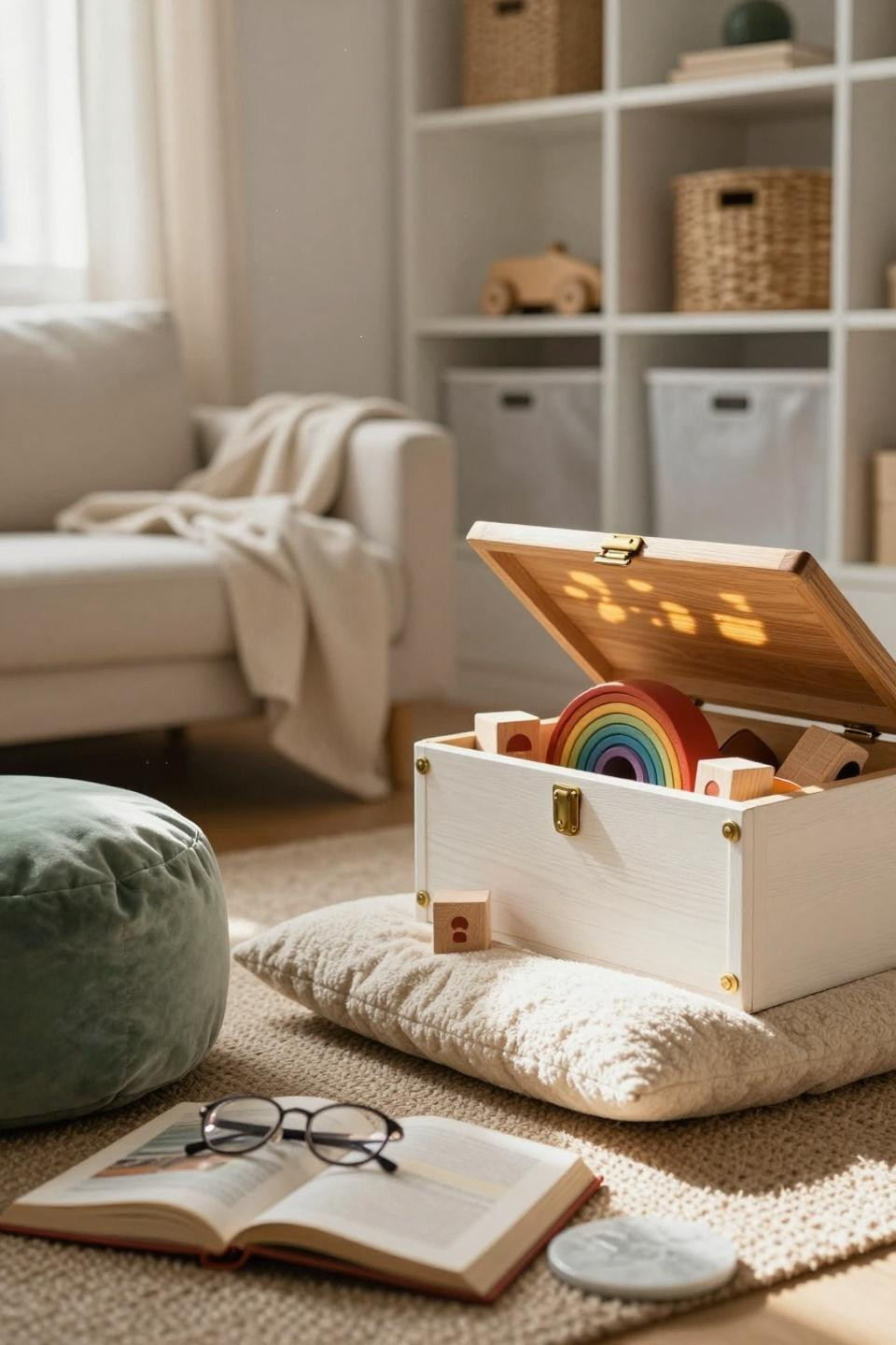 Kid Friendly Living Room with climbing structure