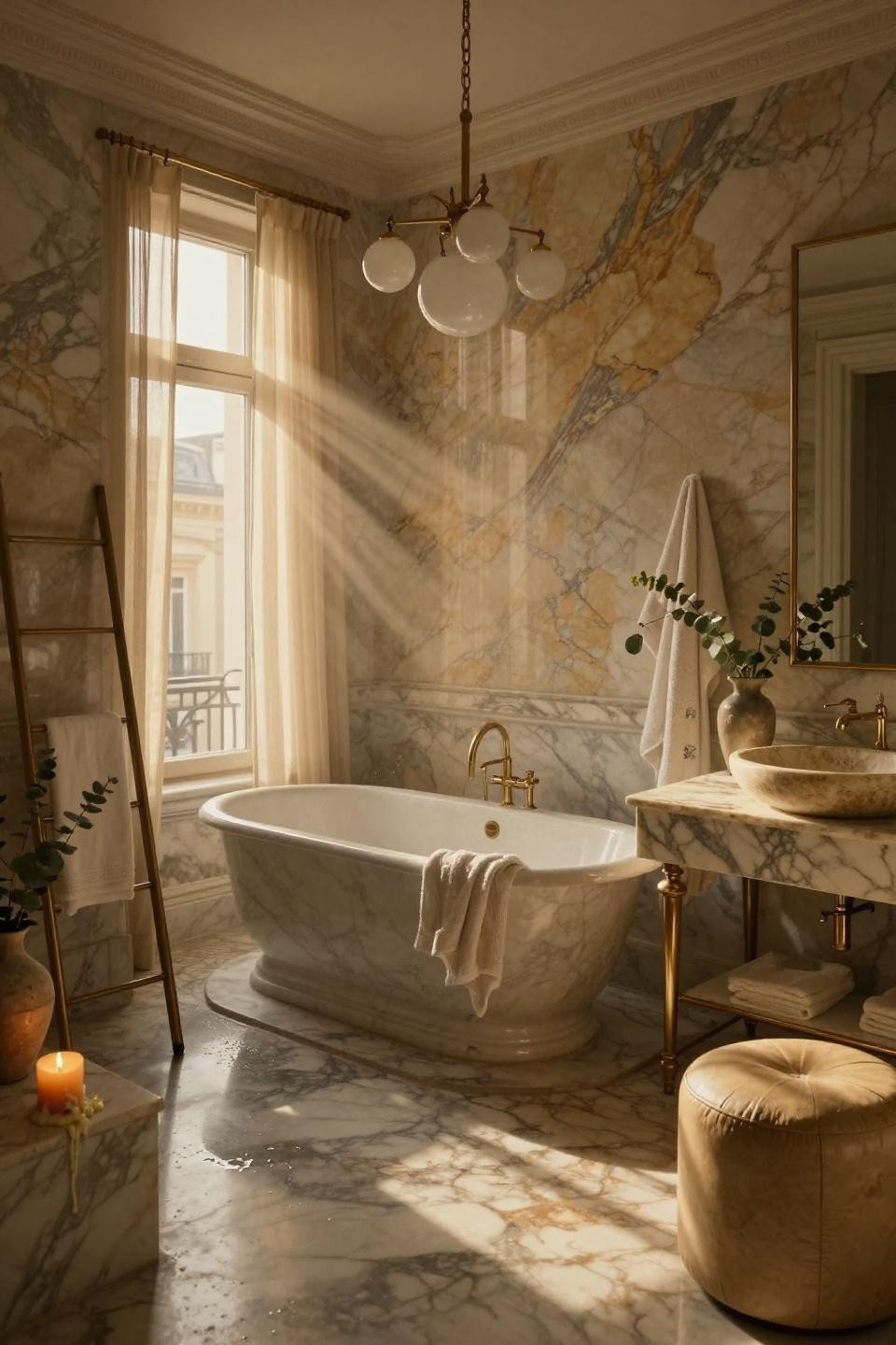 Luxury Bathroom Ideas - luxurious marble bathroom