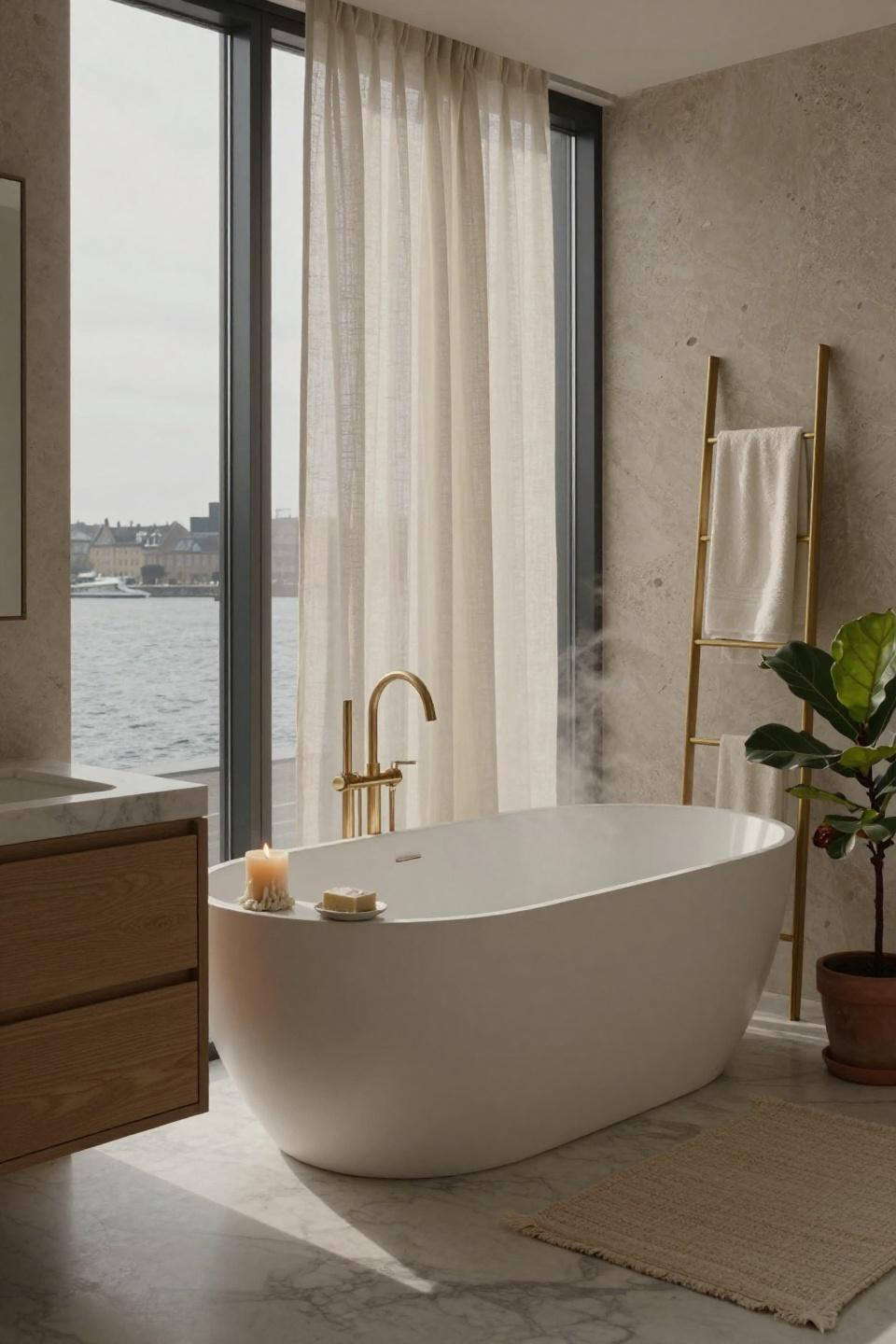 Luxury Bathroom Ideas - clean modern bathroom design