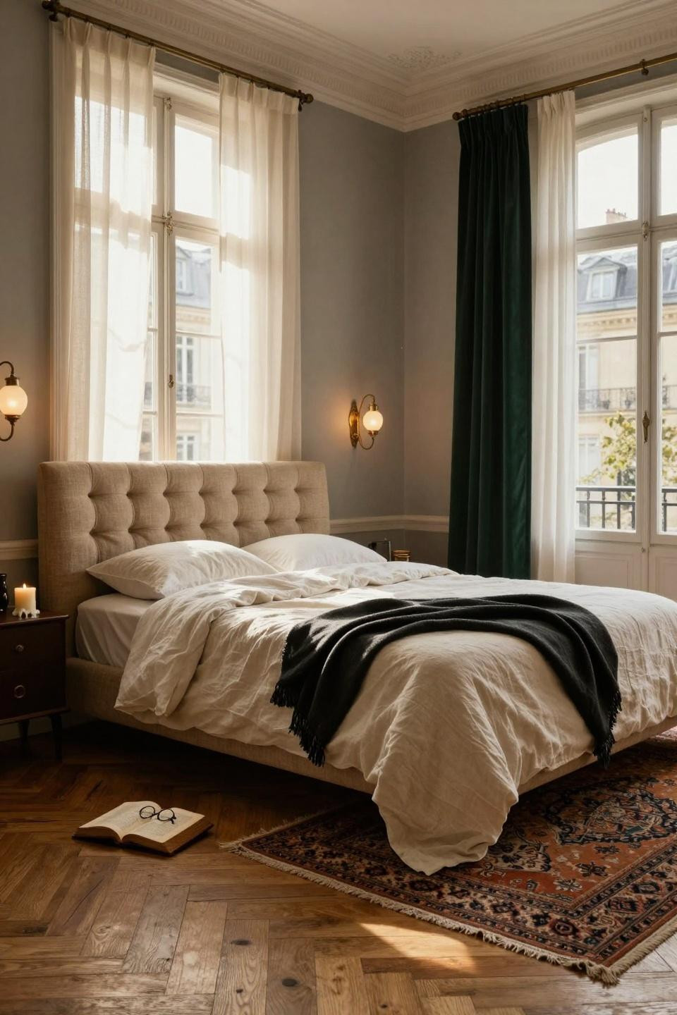 Master bedrooms decor modern with classic European details