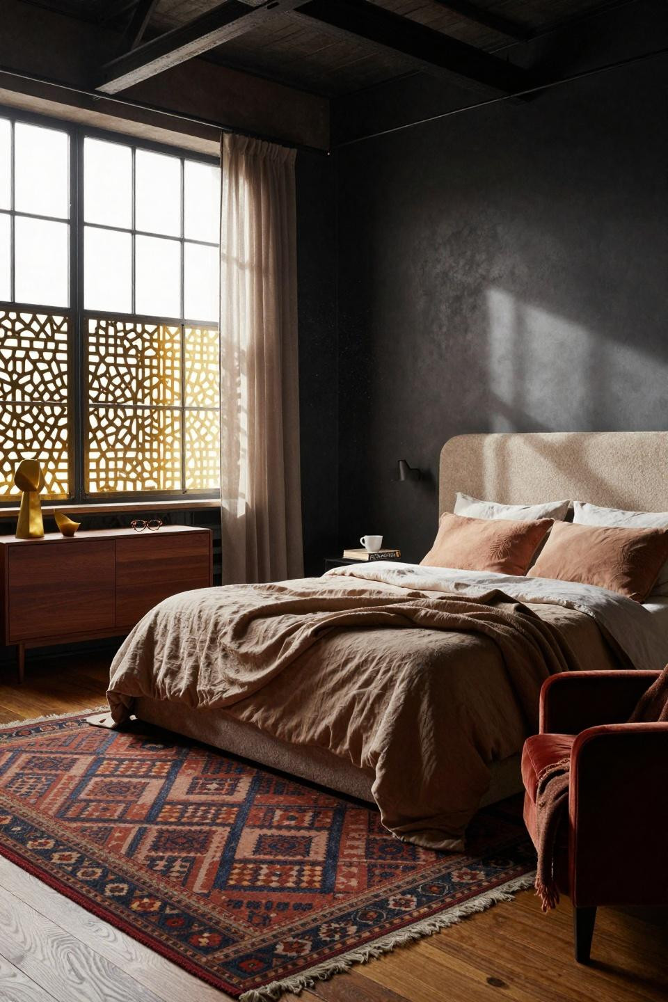 Master Bedrooms Ideas For Couples - moody eclectic bedroom