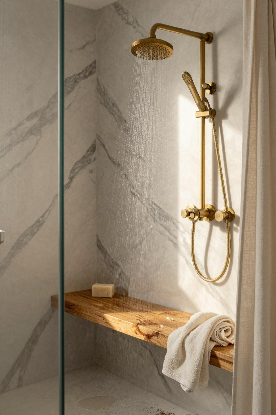 Master Shower Ideas - Manhattan loft shower remodel